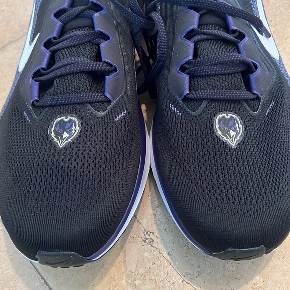 New Never Worn Nike Pegasus NFL Baltimore Ravens Road Running Shoes Size 41 - Picture 2 of 8